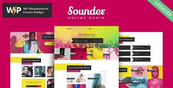 Sounder - Online Radio WordPress Theme