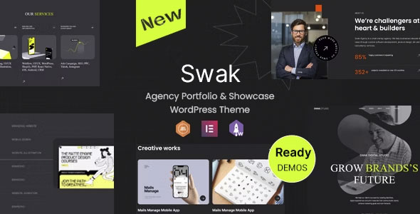 Swak - Agency Portfolio & Showcase WordPress Theme