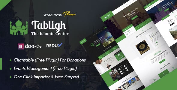 Tabligh - Islamic Institute & Mosque WordPress Theme