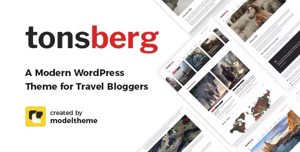 Tonsberg - A Modern WordPress Theme for Travel Bloggers