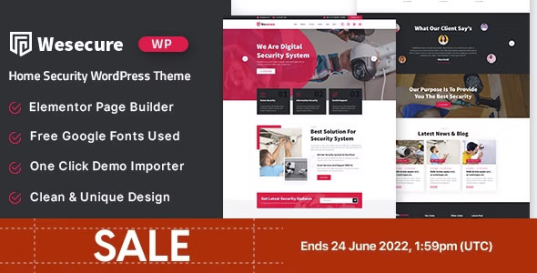 Wesecure – Home Security WordPress Theme