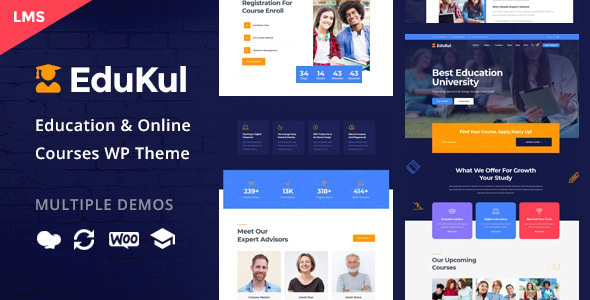 Edukul - Online Courses WordPress Theme