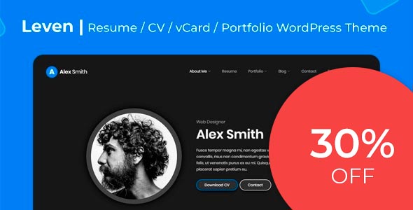 Leven - CV/Resume Theme