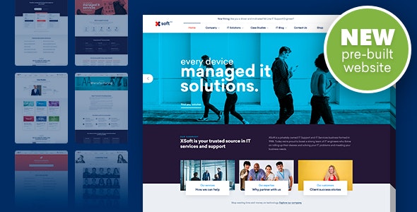 Nanosoft - WP Theme for IT Solutions and Services Company