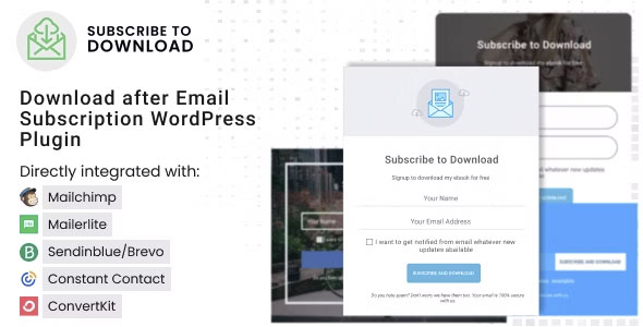 Subscribe to Download - An advanced subscription plugin for WordPress