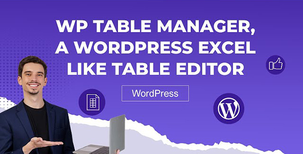 WP Table Manager - The WordPress Table Editor Plugin