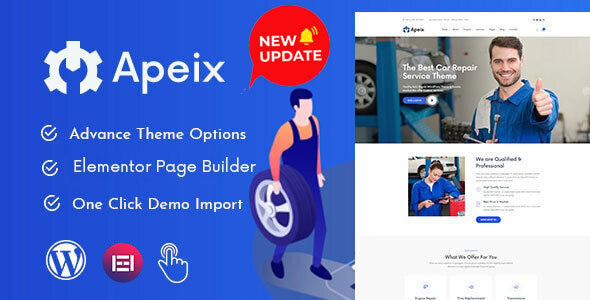 Apeix - Car Repair Service & Auto Mechanic WordPress Theme