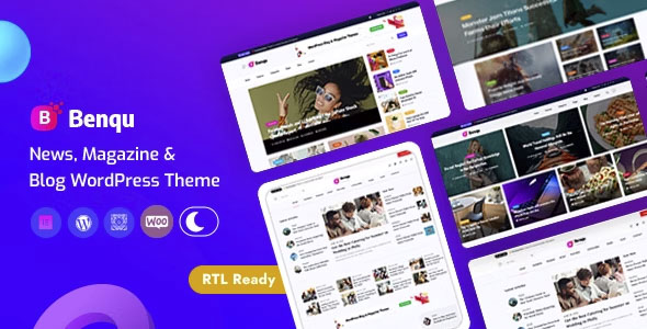 Benqu - News Magazine WordPress Theme