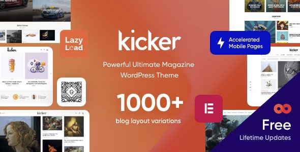 Kicker - Multipurpose Blog Magazine WordPress Theme + Gutenberg