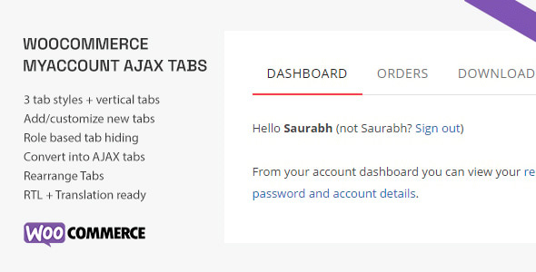 SS WooCommerce Myaccount Ajax Tabs