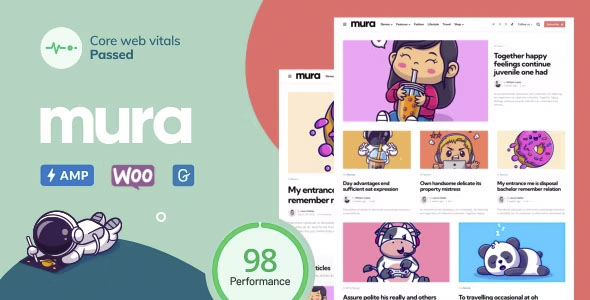 Mura - WordPress Theme for Content Creators