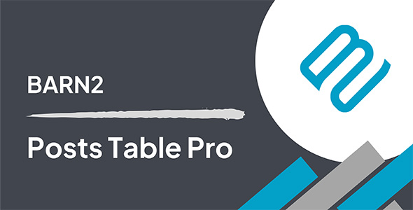 Barn2 Media Posts Table Pro