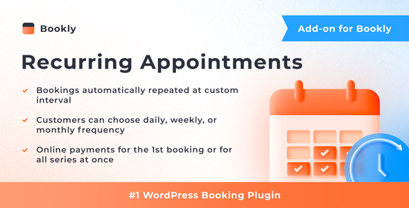 Bookly Recurring Appointments (Add-on) 6.4