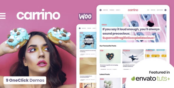 Carrino - An Exciting Gutenberg Blog Theme