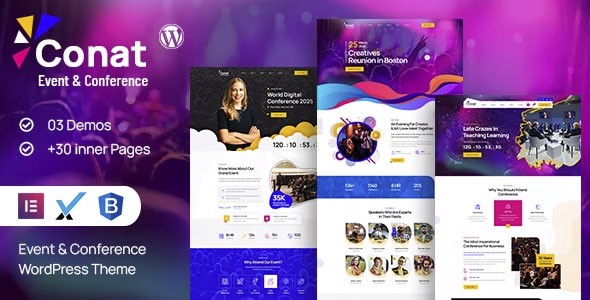 Conat - Event & Conference WordPress Theme + RTL Ready