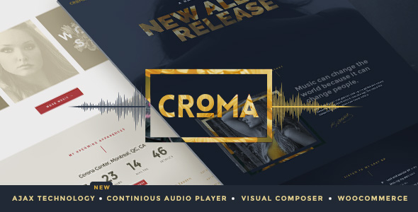 Croma - Responsive Music WordPress Theme