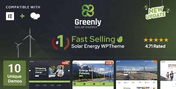 Greenly - Ecology & Solar Energy WordPress Theme