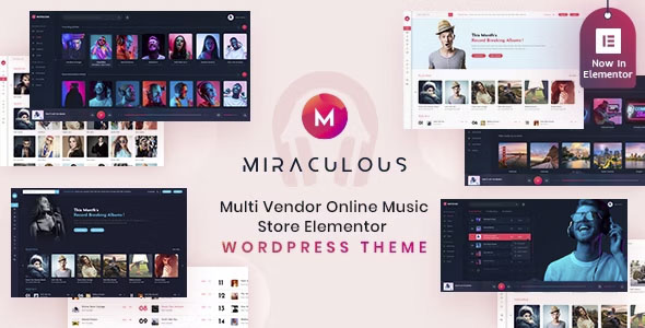 Miraculous - Online Music Store WordPress Theme