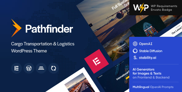 Pathfinder - Cargo Transportation & Logistics WordPress Theme