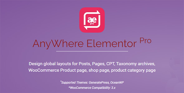 AnyWhere Elementor Pro - Global Post Layouts