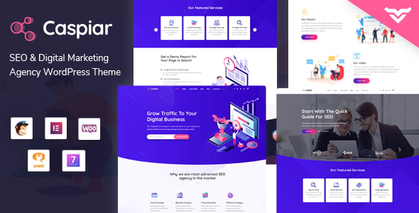 Caspiar - Digital Marketing & Agency WordPress Theme