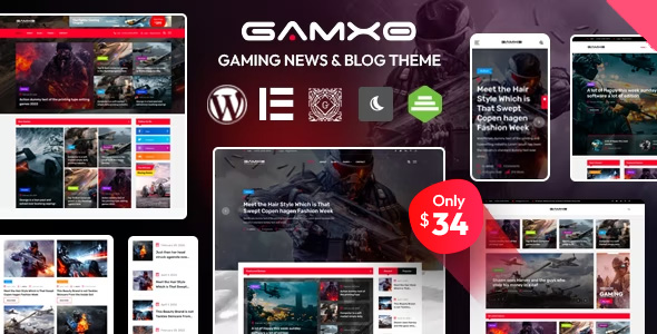 Gamxo - WordPress Gaming News & Blog Theme