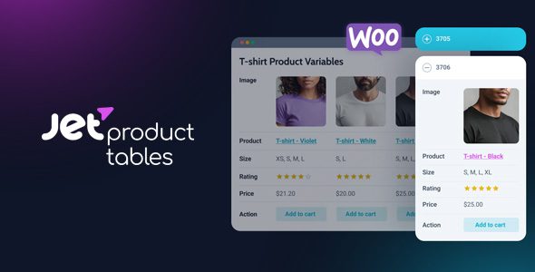 JetProductTables - Custom Product Tables Plugin for WordPress & Woo