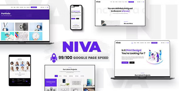 Niva - Creative Agency & Freelancer WordPress Theme