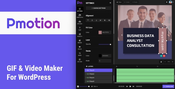 Pmotion - Animated GIF and Video Maker For WordPress