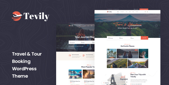 Tevily - Travel & Tour Booking WordPress Theme