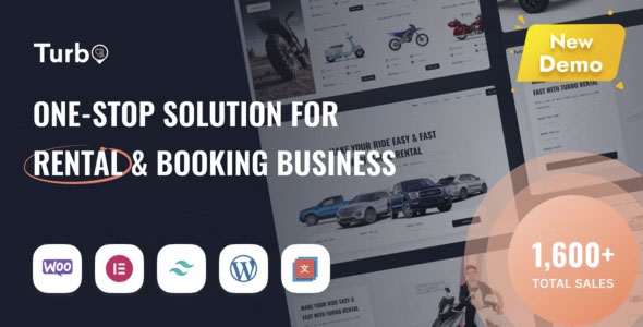 Turbo - Car Rental System WordPress Theme