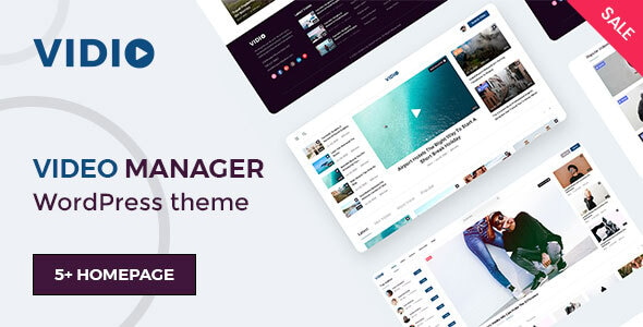 Vidio - Video Manager WordPress theme