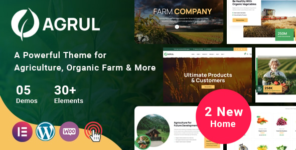 Agrul - Agriculture WordPress Theme