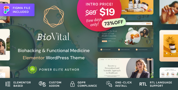 BioVital - Functional Medicine Doctor WordPress Theme