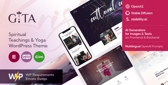 Gita - Spiritual Teachings & Yoga WordPress Theme