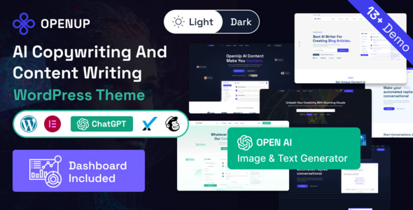 Openup - AI Content Writer & AI Application WordPress Theme