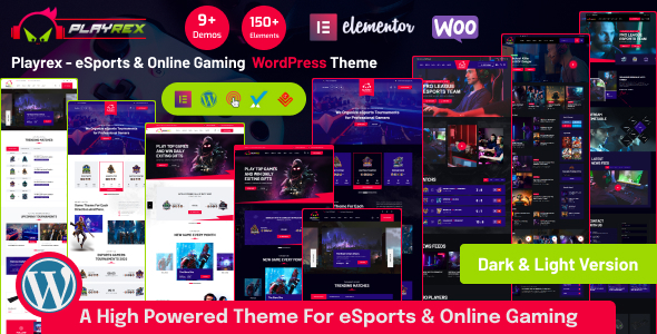 Playrex - eSports & Gaming Clan News WordPress Theme