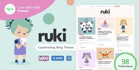 Ruki - A Captivating Personal Blog Theme