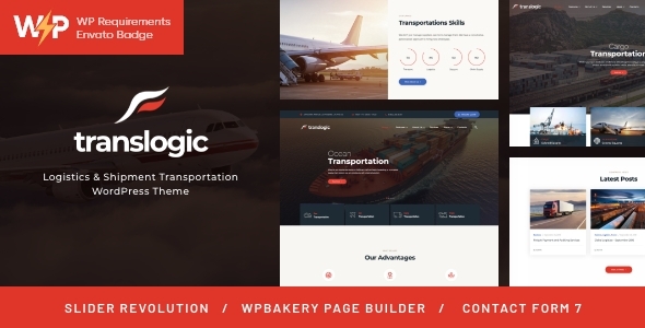 Translogic - Logistics & Shipment Transportation WordPress Theme