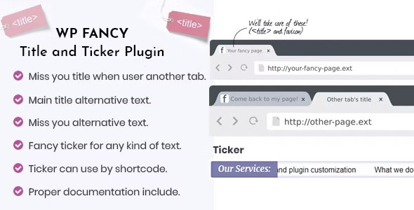 WP Fancy Title and Ticker WordPress Plugin