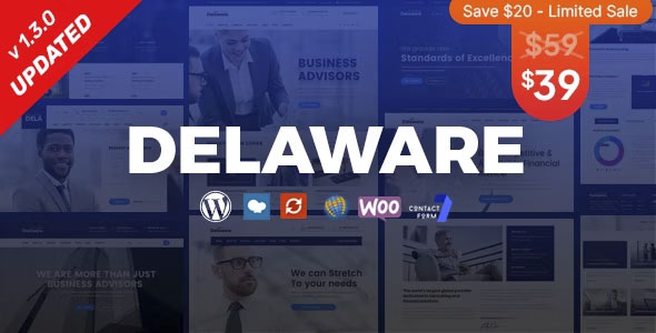 Delaware - Consulting and Finance WordPress Theme