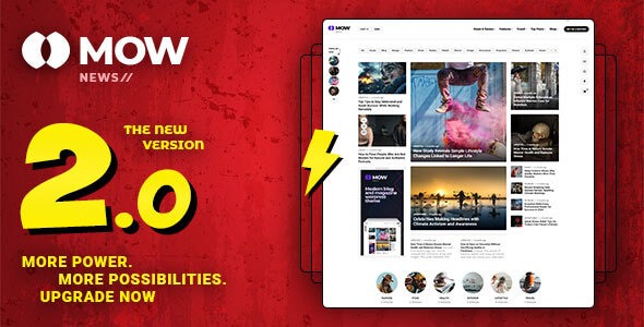 Mow - Blog & Magazine WordPress Theme