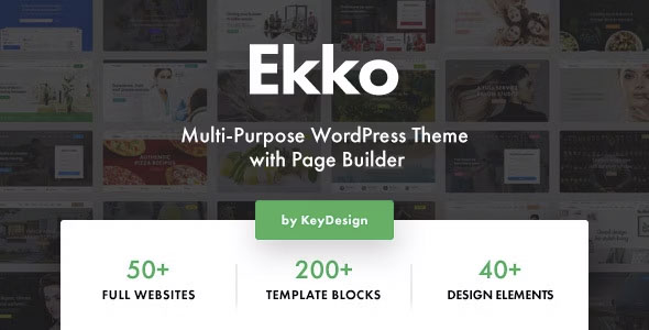 Ekko - Multi-Purpose WordPress Theme with Page Builder