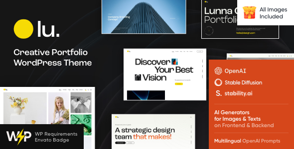 Lunna - Creative Portfolio WordPress Theme