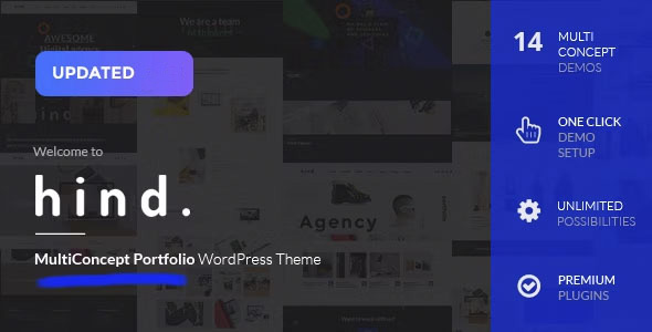 Hind - Multi-Concept Portfolio & Photography WordPress Theme