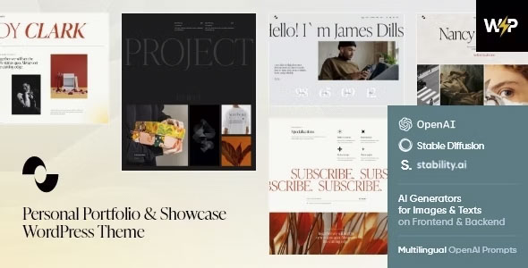 Showmax - Personal Portfolio & Showcase WordPress Theme