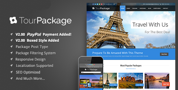Tour Package - Wordpress Travel/Tour Theme