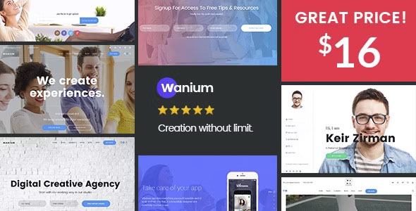 Wanium - A Elegant Multi-Concept Theme