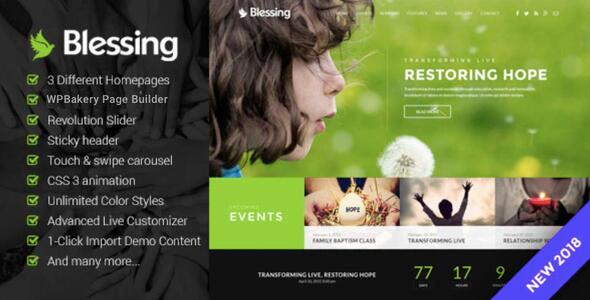 Blessing - Responsive Theme for Church Websites