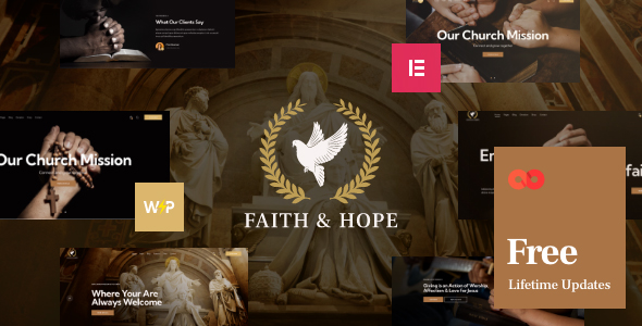 Faith & Hope - A Modern Church & Religion Non-Profit WordPress Theme